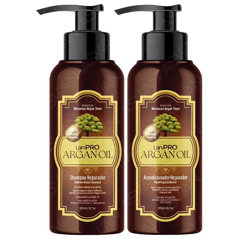 Pack Argan Oil Shampoo + Acondicionador 300 ml - LanPRO