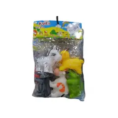 GENERICO - Set de 5 Animales Variados Chillones para Niños Divertido
