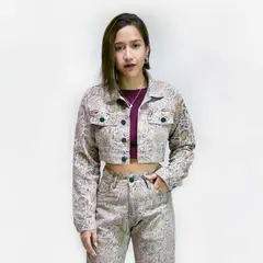 COTTON'S JEANS - CASACA CROP PARA MUJER JESSI