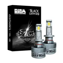 GENERICO - Kit Foco Led Iron Black Sapphire 9012 Csp 75w Canbus 12v