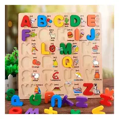 GENERICO - Pack4 Juego de Abecedario de Mayusculas Y+Regalo Stickers