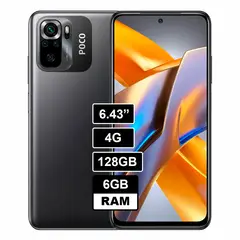 XIAOMI - Celular Poco M5s 128 GB 4 GB RAM Negro