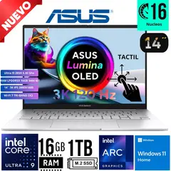 ASUS - LAPTOP TP3402VA-LZ496 14 FHD Tactil Core i9 13900H RAM 16GB SSD 1TB W11 Home