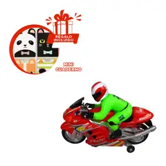 GENERICO - Moto mas Conductor para Kids en Rojo Y+Regalo Agendita