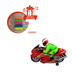 GENERICO - Vehiculo para Jugar en Casa en Rojo Y+Post-it Adhesivos