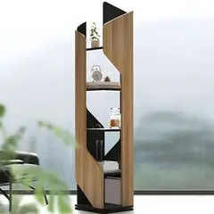 GENERICO - ESQUINERO GIRATORIO PAOLA - LA CASA DEL MUEBLERO - PANELA CON NEGRO