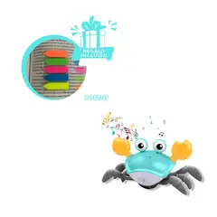 GENERICO - Crustaceo Feliz a Bateria en Celeste Y+Post-it Adhesivos