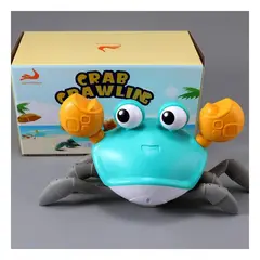 GENERICO - Pack6 Crustaceo Feliz a Bateria en Bonito Color Celeste