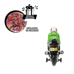 GENERICO - Vehiculo Llamativo con Biker en Negro Y+Ligas de Regalo