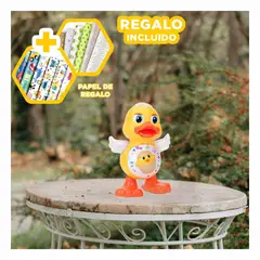 GENERICO - Juguete Musical con Pila y Luces Duck Y+Papel de Regalo
