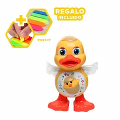 GENERICO - Pato Bailarin con Luces Duck Y+Post-it Adhesivos