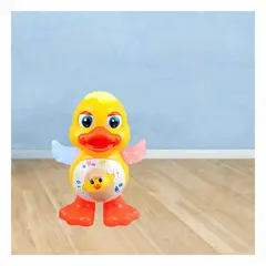 GENERICO - Pack4 Juguete Pato Luces Interactivo Duck Y+Regalo Agendita