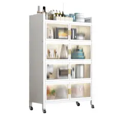 GENERICO - Estante para Cocina Multifuncional 5 pisos con Ruedas Blanco