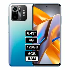 XIAOMI - Celular Poco M5s 128 GB 4 GB RAM Azul