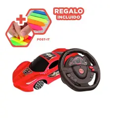 GENERICO - Auto para Aventuras de Carrera en Rojo Y+Post-it Adhesivos