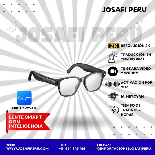 Lente Smart con Inteligencia Artificial Voz de Comando y Respuestas