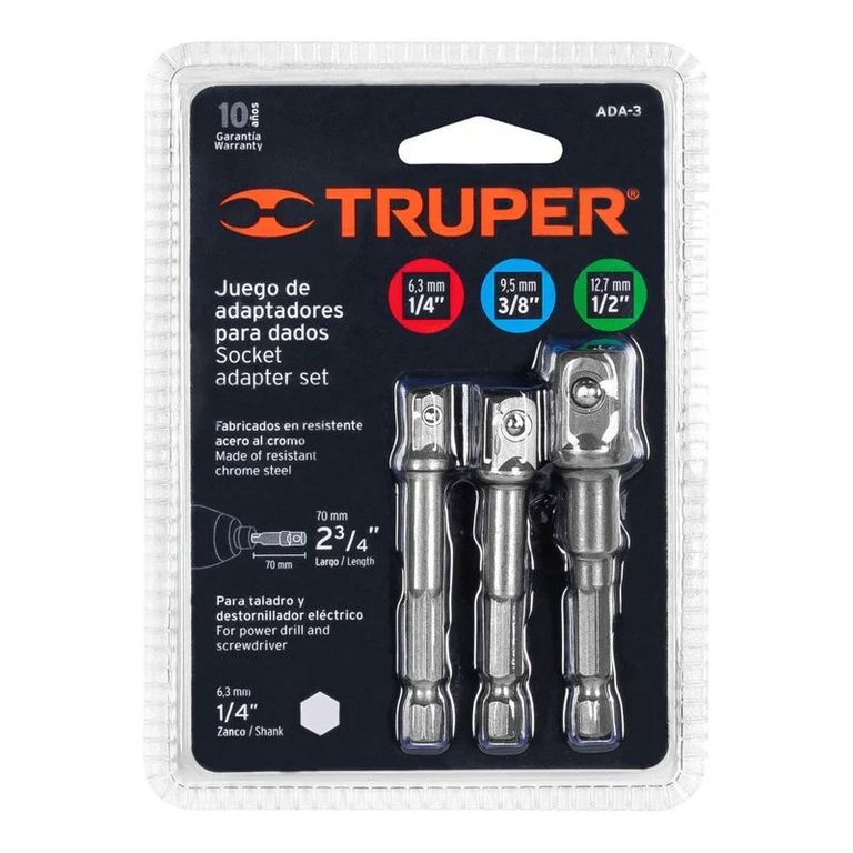 Juego De Adaptadores Para Dados 14 38 12puLG