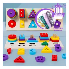 GENERICO - Pack12 Kit de Figuras para Niños Y+Papel de Regalo