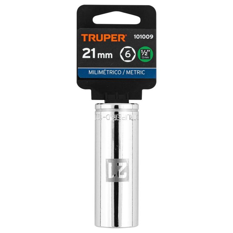 Dado tubular hexagonal encastre 12 de 21 mm - 101009