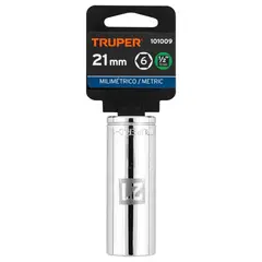 TRUPER - Dado tubular hexagonal encastre 12 de 21 mm - 101009