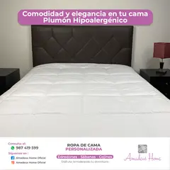 AMADEUS HOME - Plumones para cama Queen ¡Relleno Tacto Pluma Hipoalergénico