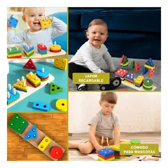 GENERICO - Pack6 Juego para Aprender 4 Formas Y+Regalo Agendita