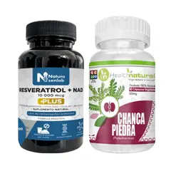 HEALTHNATURAL - RESVERATROL + NAD + CHANCA PIEDRA