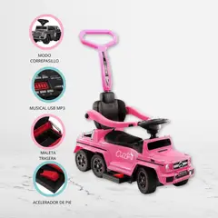 MERCEDES BENZ - Correpasillo a Batería 2 en 1 para Niño »AMG SIX» Pink