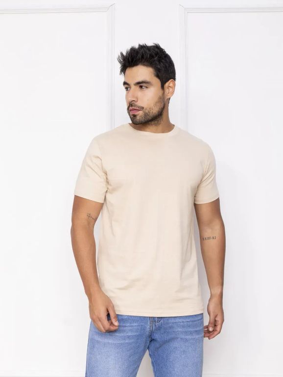 Polo Manga corta -beige