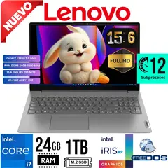 LENOVO - Laptop V15 G4 IRU Intel Core i7-13va Gen Ram 24GB SSD 1TB 15.6 LED FHD Free Dos