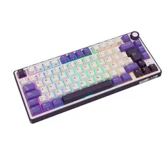 ROYAL KLUDGE - Teclado RK R75 mecanico BLACKBERRY -SILVER