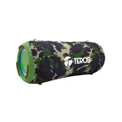 GENERICO - Parlante Portátil Teros Te-6046G De 40W Verde Militar Camuflado - Potente Sonido Al Aire L