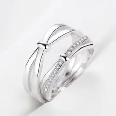 GENERICO - Anillos Ajustables “Ecos del Destino” Cuando Dos Caminos se Cruzan