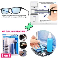GENERICO - Kit de Limpieza Laptop Lentes p Computadora con filtro azul