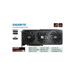 GENERICO - Radeon Rx 9060 Xt 8Gb 128 Bit - Tarjeta Gráfica Gigabyte Gaming Oc Para Juegos Y Rendimien