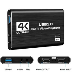 GENERICO - Capturador Video Hdmi Usb 3.0 4k Windows Mac Linux Micrófono