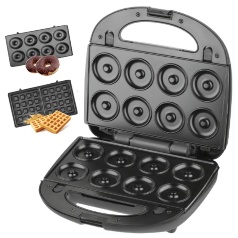 Maquina Para Hornear Donas Y Waffles 2 En 1 RAF 850watts