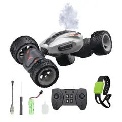 GENERICO - CARRO STUNT NARANJA BOTA HUMO CON DOBLE CONTROL