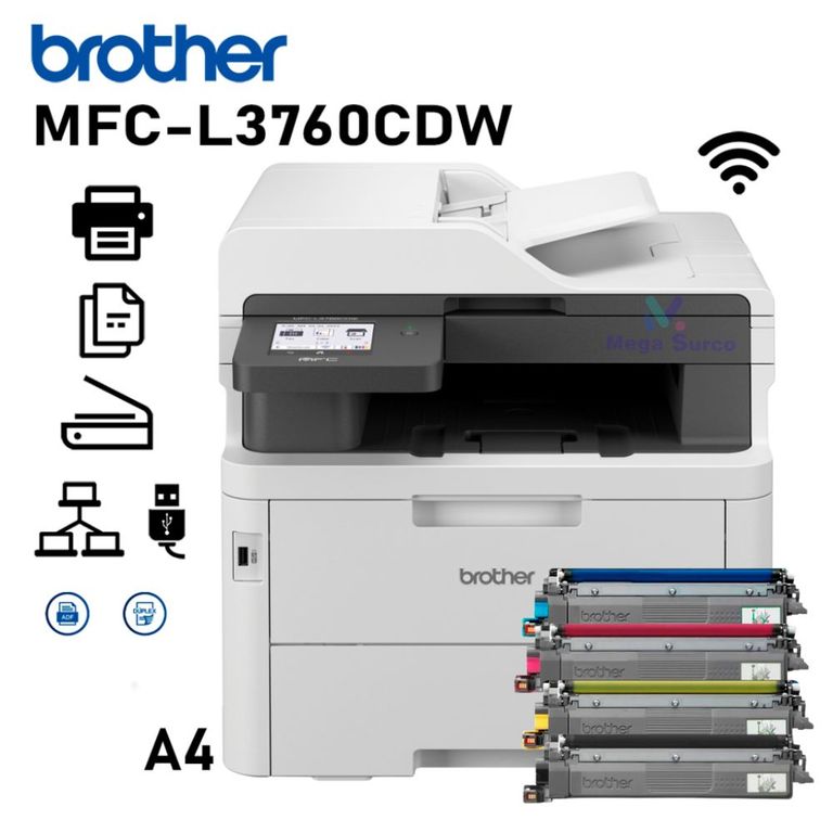 IMPRESORA LASER MULTIFUNCIONAL COLOR MFC-L3760CDW