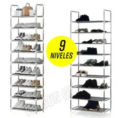 GENERICO - Organizador Estante de 9 Niveles para Zapatos Ropa Dormitorio 1.5 m