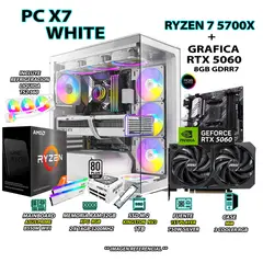 AMD - Computadora PC Gamer RYZEN 7 5700X RAM 32GB SSD 1TB GRAFICA RTX 5060 8GB
