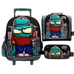 ULTRA ZOMBIES - Maleta Oficio + Lonchera + Cartuchera