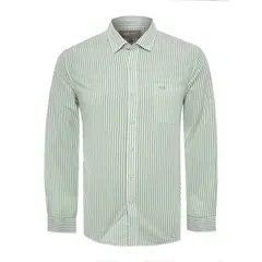 ROCKFORD - Camisa Hombre Raya Verde