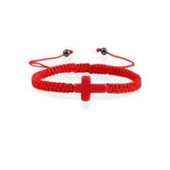 SANTORAL - Pulsera Cruz Howlita - Hilo