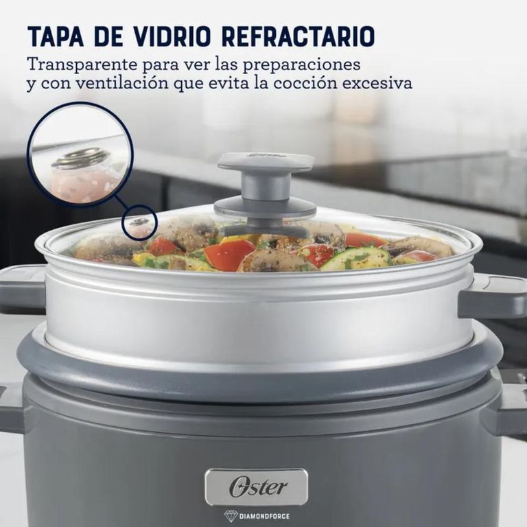 Arrocera 3 en 1 de 15 Tazas DiamondForce CKSTRC15DFSKE 053
