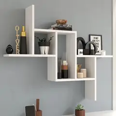 GENERICO - Repisa Flotante Melamina Kymel 74x85cm Blanco