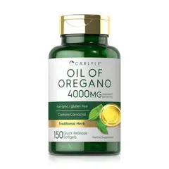 VITAMINA - Aceite de Orégano 4000mg (150 Softgels) - Carlyle