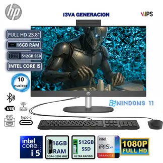 HP - All-in-One Pro One 240 G10 23.8" FHD Core i5-1334U RAM 16GB SSD 512GB
