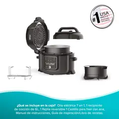 NINJA - Olla Multifuncional Con Freidora De Aire 7 En 1 6l 4.7 OP300EU