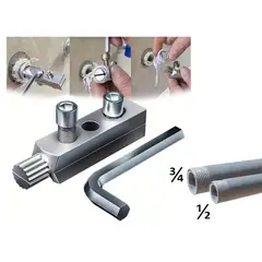 GENERICO - Extractor Tubos Rotos Cañerias medidas ½ y ¾